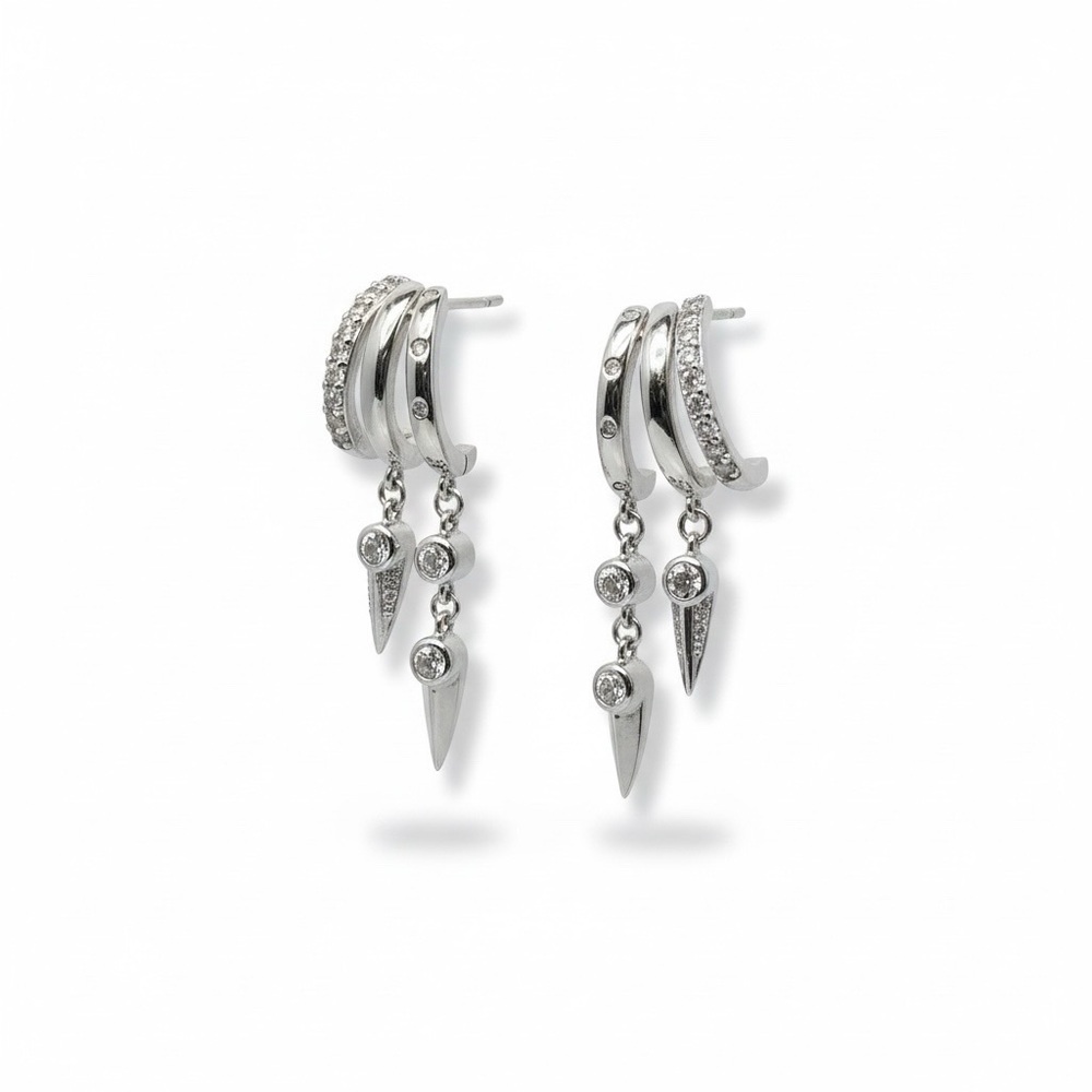 Elegant Silver Dangle Earrings